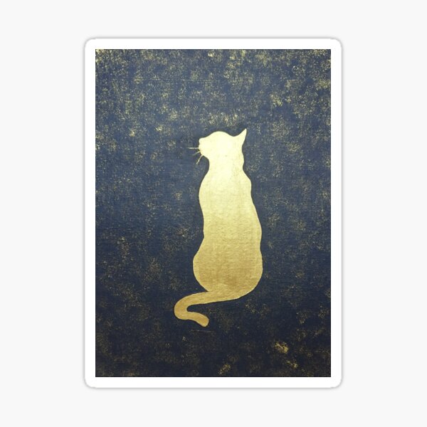 Golden cat Sticker