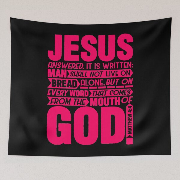 Item preview, Matthew 4:4 designed and sold by plushism.