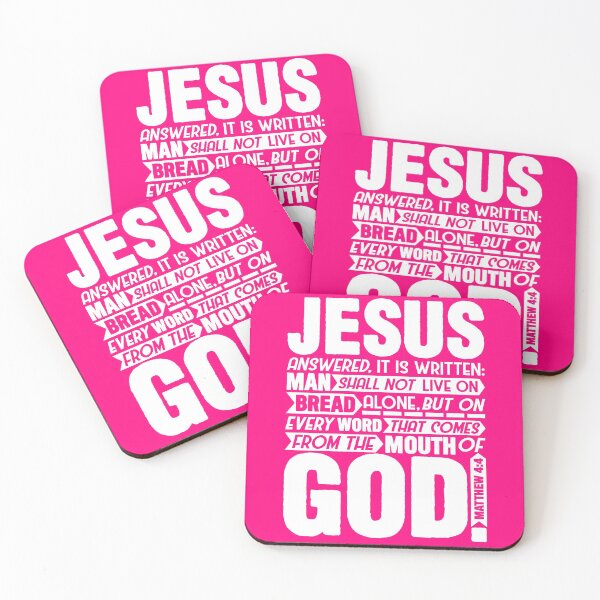 Item preview, Matthew 4:4 designed and sold by plushism.