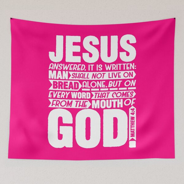 Item preview, Matthew 4:4 designed and sold by plushism.