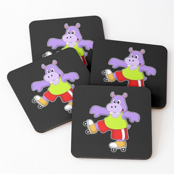 Item preview, Hippo as Skater with Inline skates designed and sold by Snabdesign84.