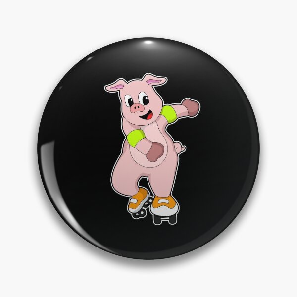 Item preview, Pig Roller skating Roller skates designed and sold by Snabdesign84.