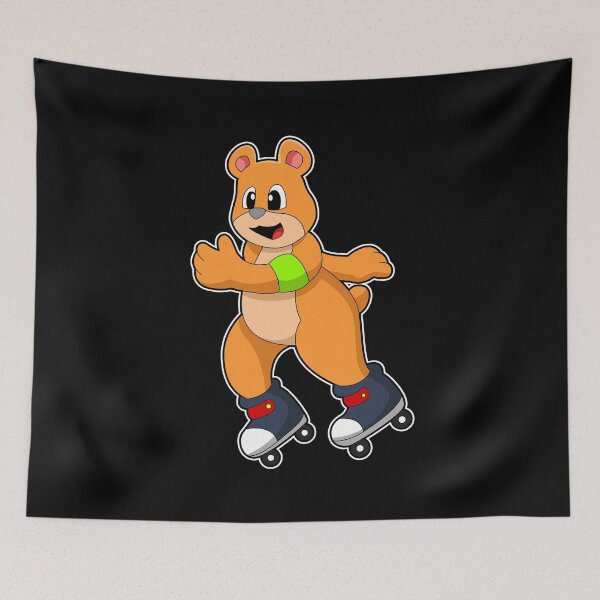 Item preview, Bear as Skater with Inline skates designed and sold by Snabdesign84.
