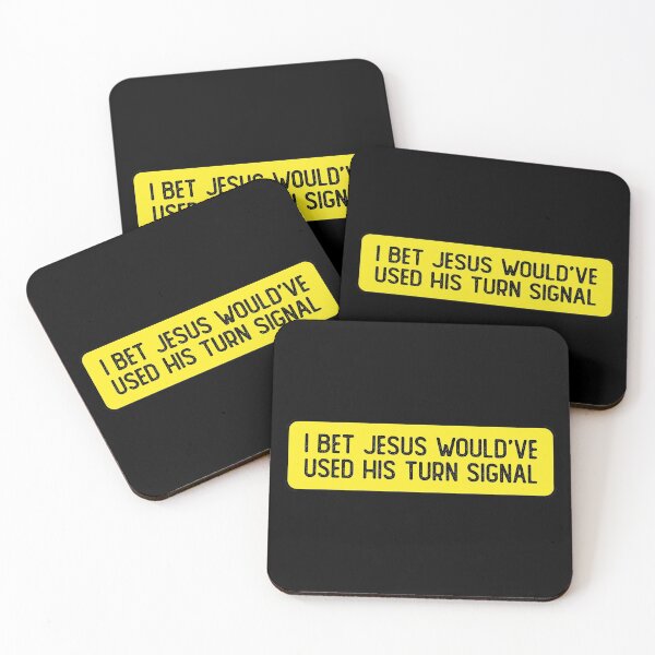 Item preview, I Bet Jesus Would have Used His Turn Signal Funny Bumper designed and sold by Sour Soul.