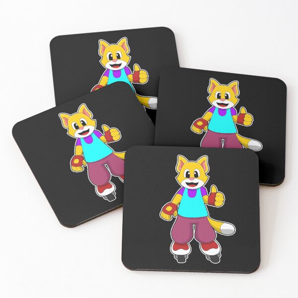 Item preview, Cat as Skater with Inline skates designed and sold by Snabdesign84.