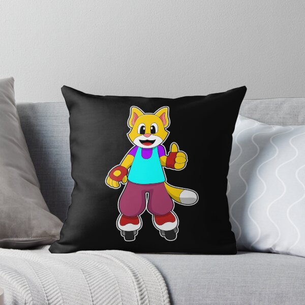 Item preview, Cat as Skater with Inline skates designed and sold by Snabdesign84.