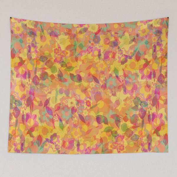 Item preview, Orange Clustered Flowers - Flowy Floral designed and sold by Avani01.