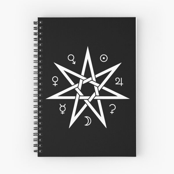 Item preview, Planet Signs Heptagram  designed and sold by SpreadForSatan.