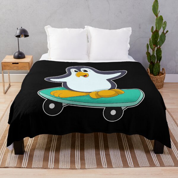 Item preview, Penguin as Skater on Skateboard designed and sold by Snabdesign84.