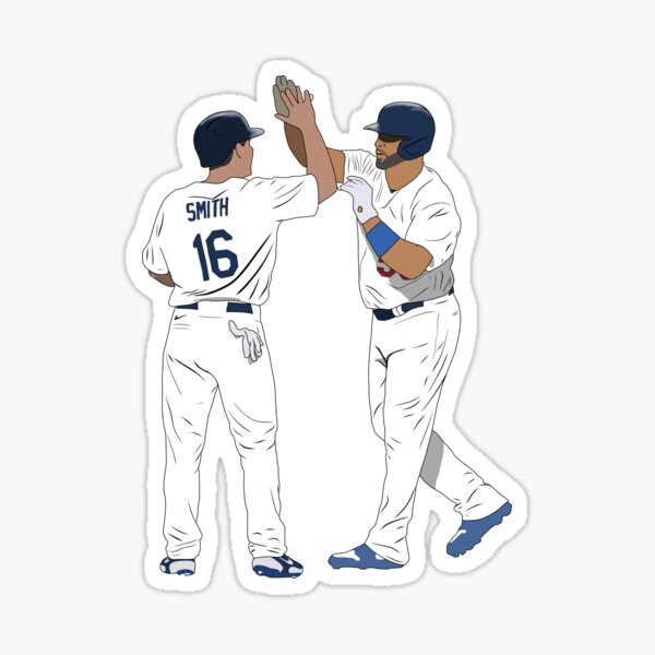 Will Smith und Albert Pujols Los Angeles Baseball Sticker