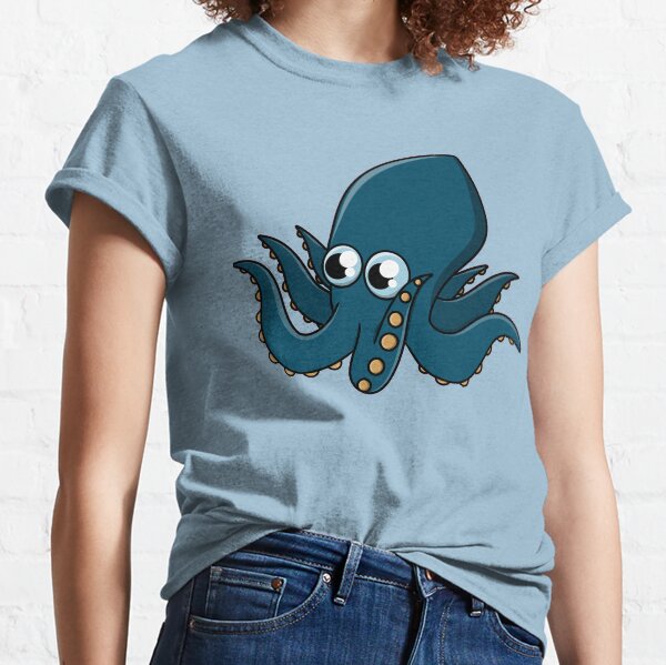 Cute octopus (Blue) Classic T-Shirt