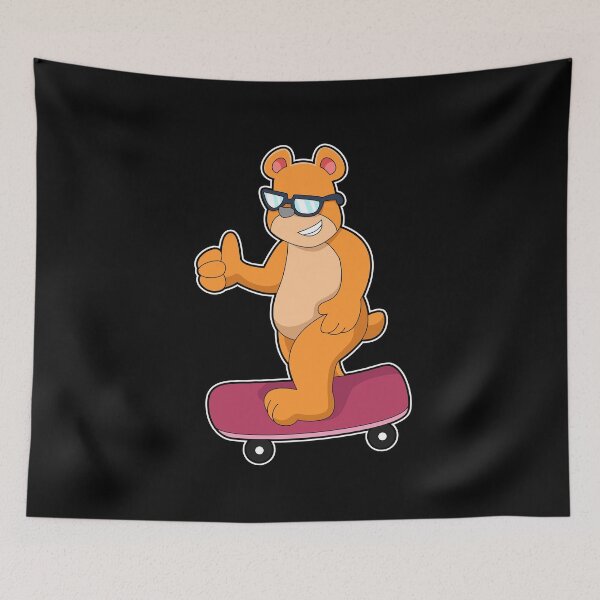 Item preview, Bear as Skater with Skateboard designed and sold by Snabdesign84.