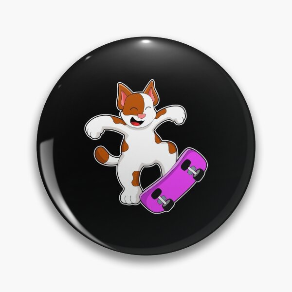 Item preview, Cat as Skater with Skateboard designed and sold by Snabdesign84.
