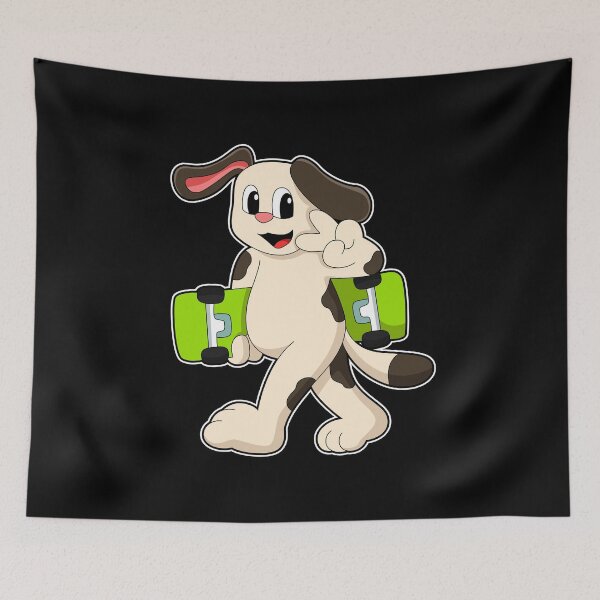 Item preview, Dog as Skater with Skateboard designed and sold by Snabdesign84.