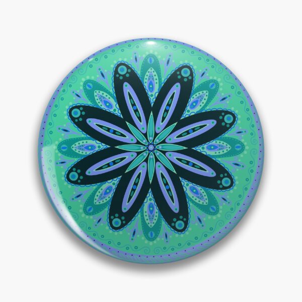 Item preview, Turquoise Mandala designed and sold by LizzieLart.