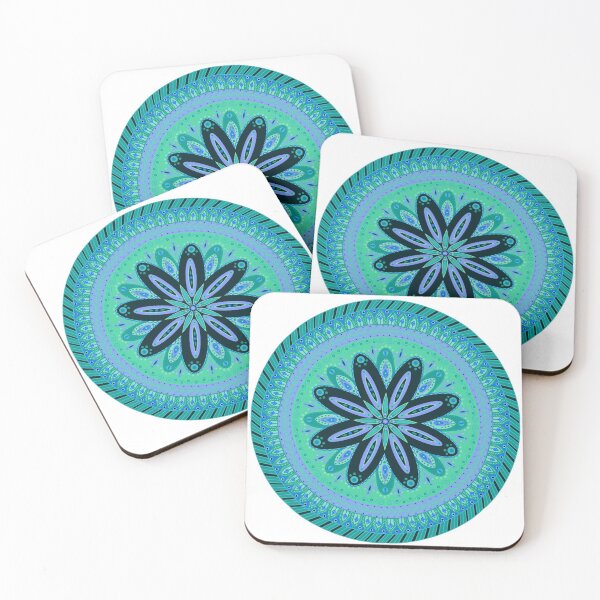 Item preview, Turquoise Mandala designed and sold by LizzieLart.