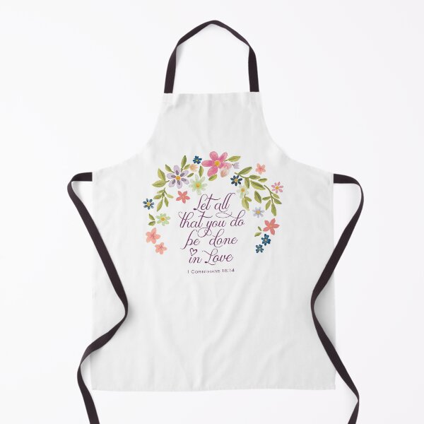 Item preview, Let all that you do be done in love 1 Corinthians quote Bible with flowers designed and sold by bonumagit.