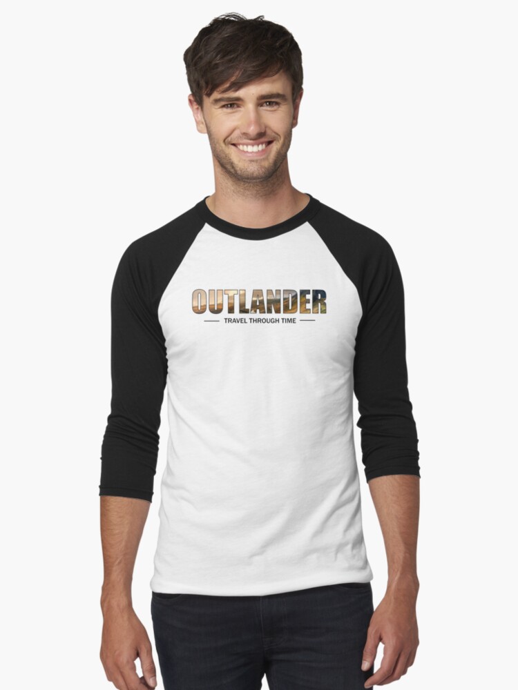 Aperçu 1 sur 3. T-shirt baseball manches ¾ avec l'œuvre OUTLANDER - Travel Through time créée et vendue par OutlanderAddict.