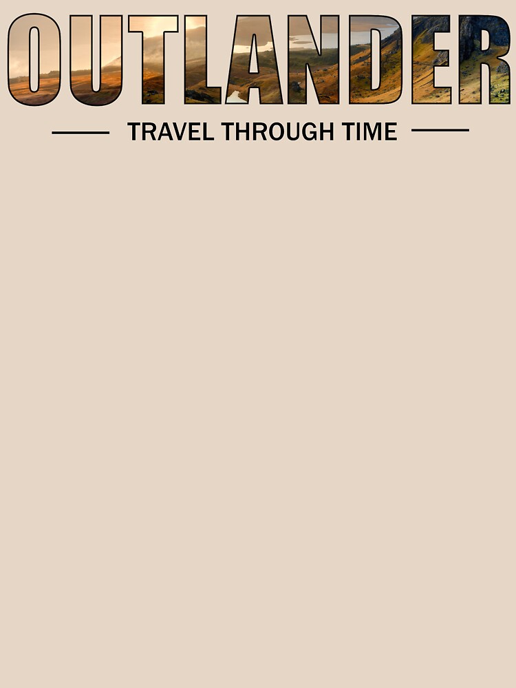 Aperçu 3 sur 3. T-shirt coupe relax avec l'œuvre OUTLANDER - Travel Through time créée et vendue par OutlanderAddict.