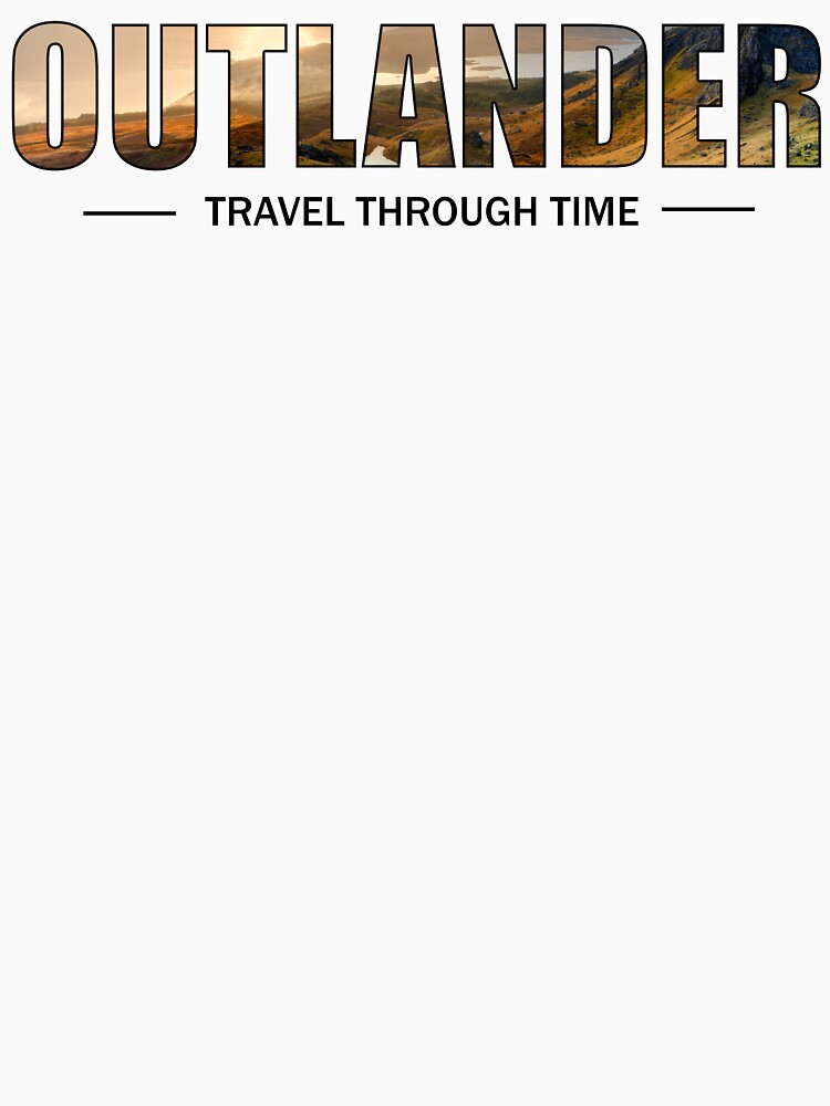 Aperçu 7 sur 7. T-shirt classique avec l'œuvre OUTLANDER - Travel Through time créée et vendue par OutlanderAddict.