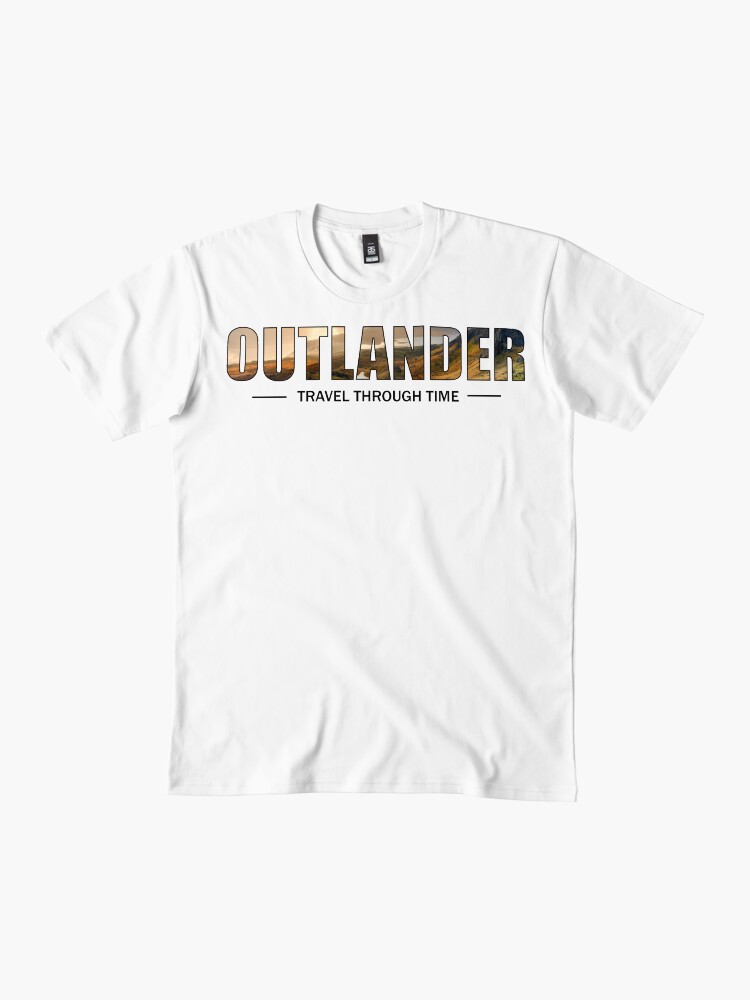 Aperçu 2 sur 4. T-shirt premium avec l'œuvre OUTLANDER - Travel Through time créée et vendue par OutlanderAddict.