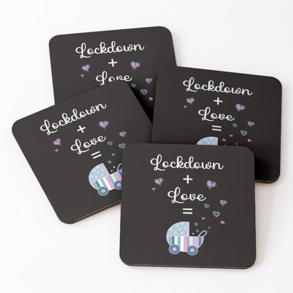 Item preview, Lockdown + Love = Baby - Pregnant designed and sold by Shirt-Designs.