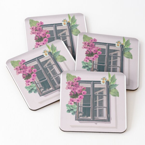 Item preview, Little window with flowers designed and sold by luliga.
