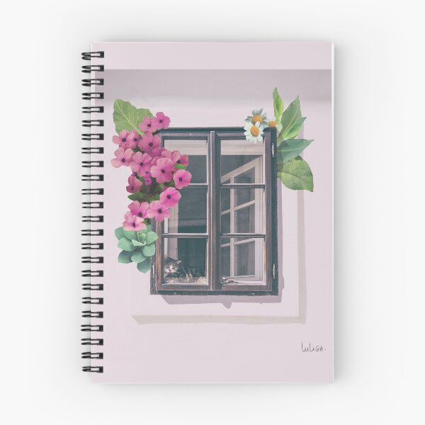 Item preview, Little window with flowers designed and sold by luliga.