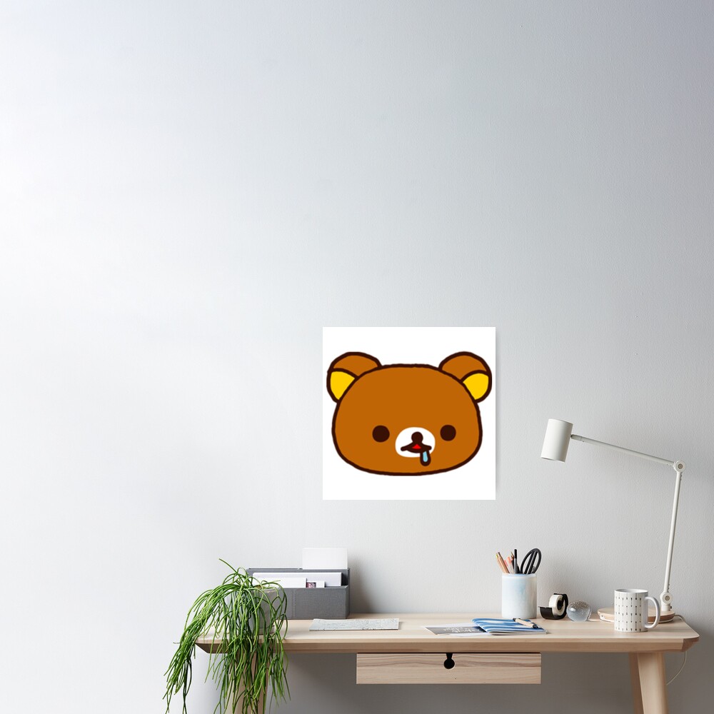 Rilakkuma Bear head Sticker for Sale by Hotaruuu2