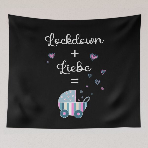 Artikelvorschau, Lockdown + Love = Baby - Schwanger entworfen und verkauft von Shirt-Designs.