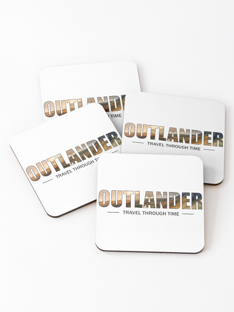 Aperçu 1 sur 5. Dessous de verre (lot de 4) avec l'œuvre OUTLANDER - Travel Through time créée et vendue par OutlanderAddict.