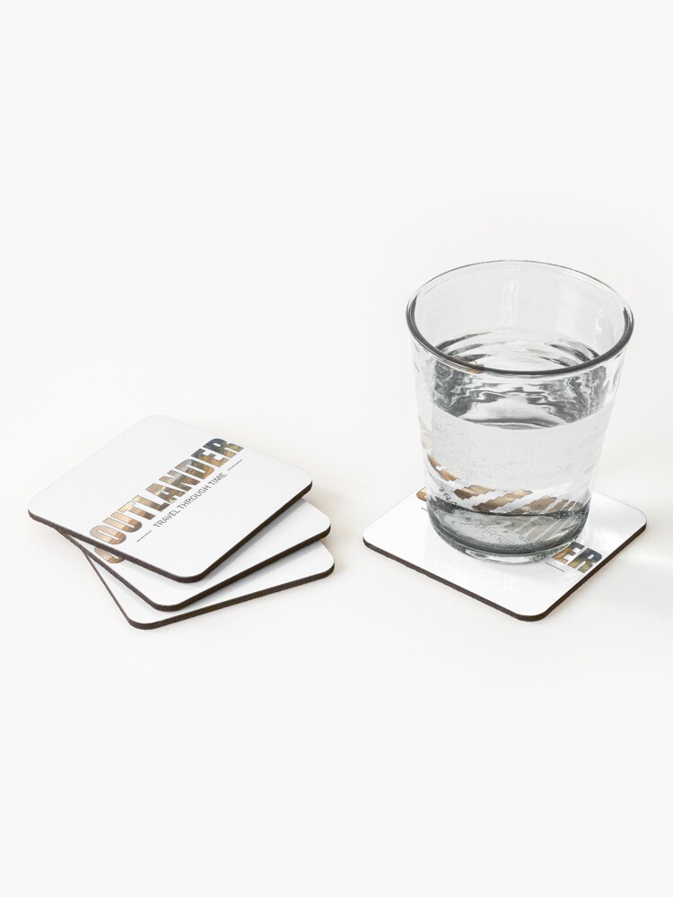Aperçu 2 sur 5. Dessous de verre (lot de 4) avec l'œuvre OUTLANDER - Travel Through time créée et vendue par OutlanderAddict.