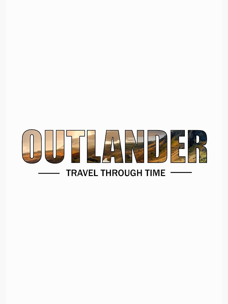 Aperçu 3 sur 3. Carnet avec l'œuvre OUTLANDER - Travel Through time créée et vendue par OutlanderAddict.