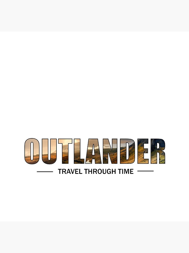 Aperçu 4 sur 4. Horloge avec l'œuvre OUTLANDER - Travel Through time  créée et vendue par OutlanderAddict.