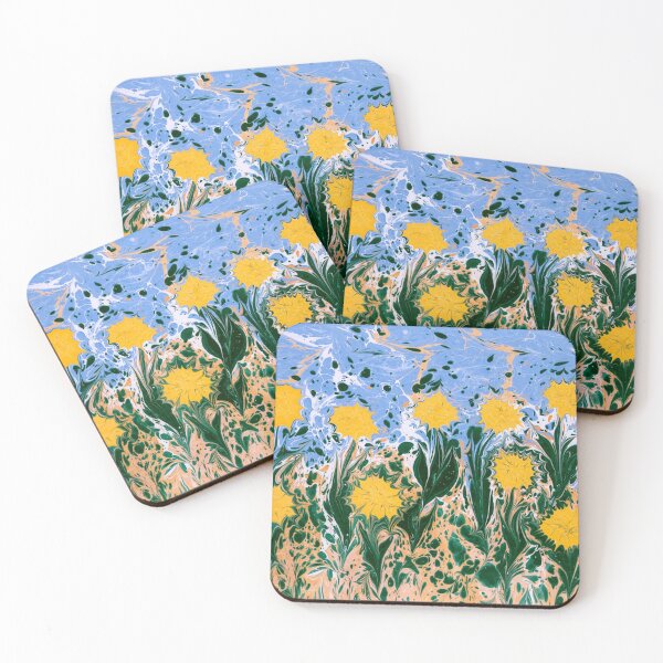 Item preview, Marbled Painted Dancing Flowers designed and sold by T Artist.