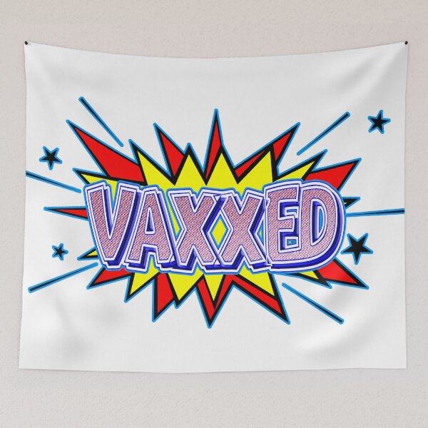 Item preview, Vaxxed Superhero Comic Explosion designed and sold by Thelittlelord.