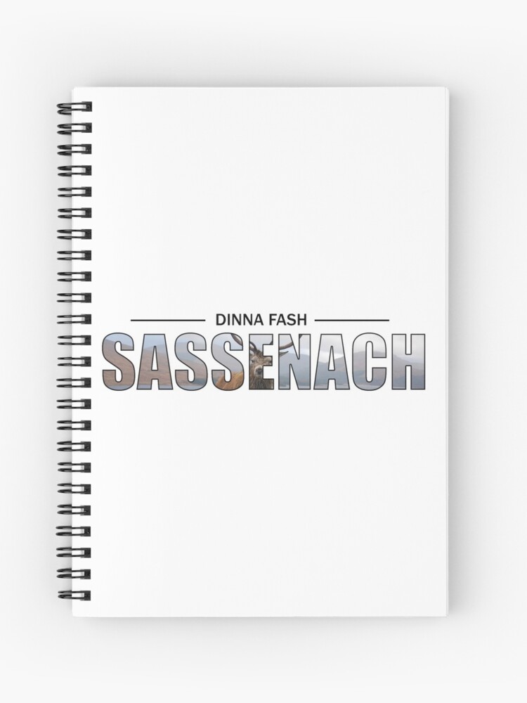 Aperçu 1 sur 3. Carnet avec l'œuvre Outlander, Dinna Fash Sassenach créée et vendue par OutlanderAddict.
