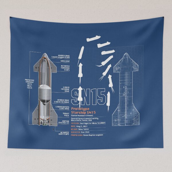 Item preview, SpaceX SN15 Starship cutaway designed and sold by Tony  Bela.