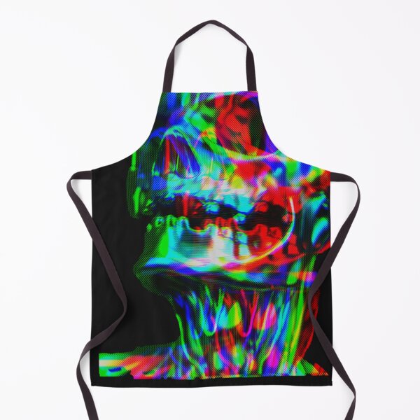 Aperçu de l'œuvre Crâne Technicolor - Squelette Graphique Vibrant - Halloween créée et vendue par sgmydesigns.