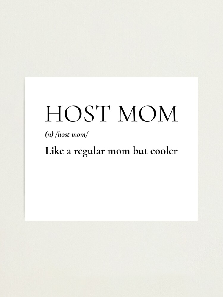 Best host mom ever  Apron for Sale by clara steines