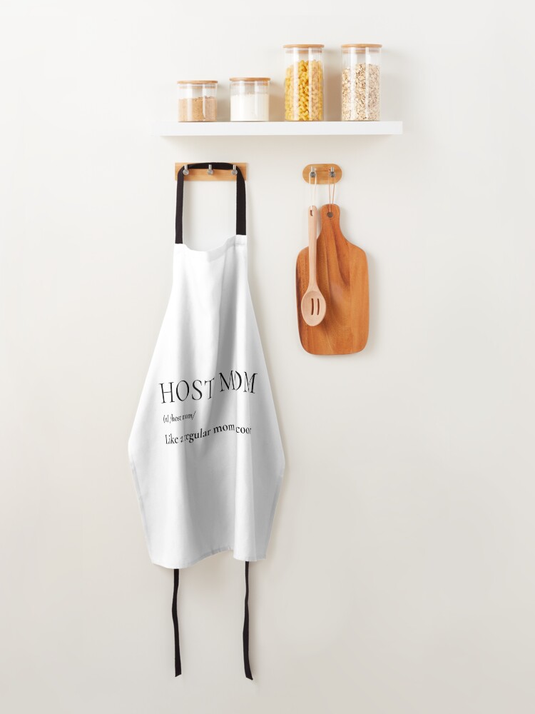 World's best host mom Apron for Sale by clara steines