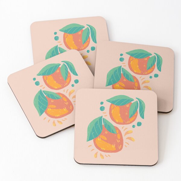 Item preview, orange apricot retro fruit designed and sold by mounakra-design.