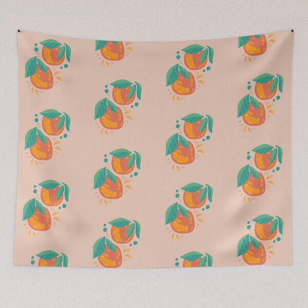 Item preview, orange apricot retro fruit designed and sold by mounakra-design.