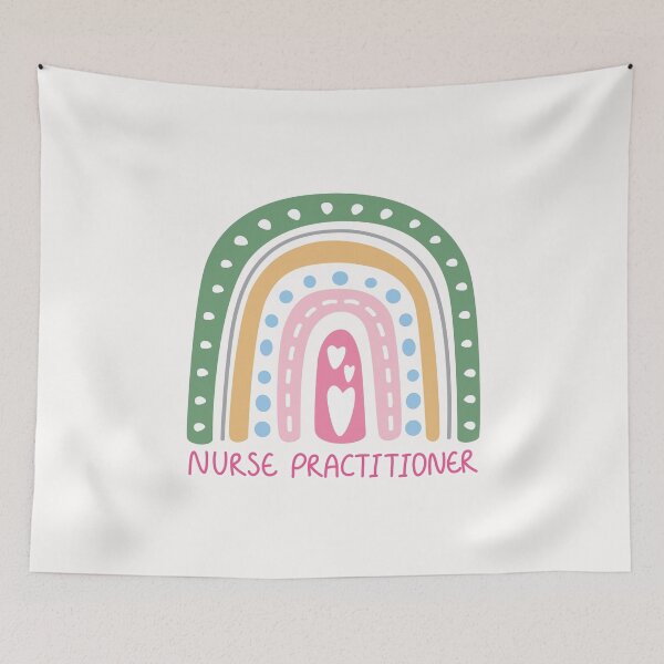 Item preview, Nurse Practitioner Rainbow, boho rainbow, boho nurse designed and sold by narinari32.