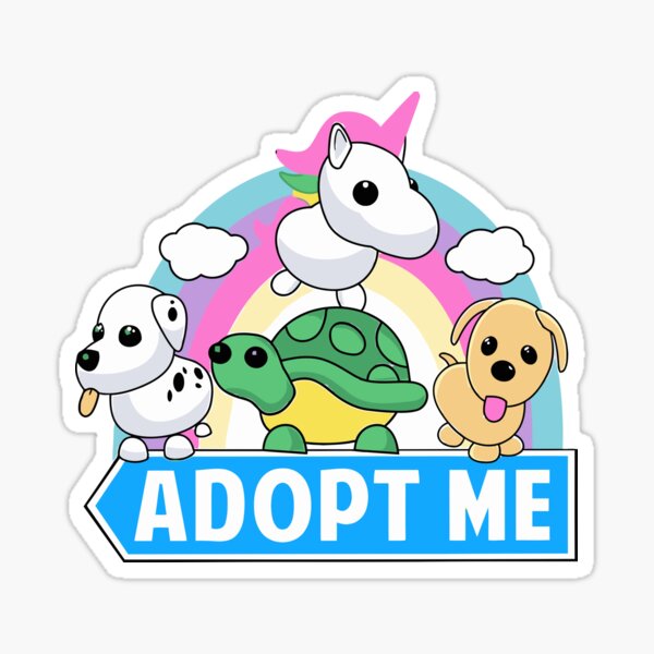 Adopt Me Game Stickers Redbubble - roblox cake for boy adopt me