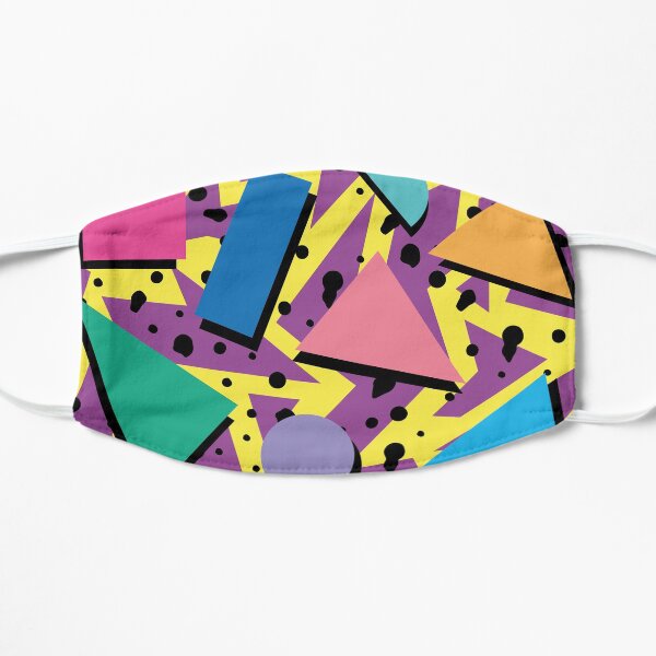 Memphis Pattern 18 - Retro 90s / 80s Flat Mask