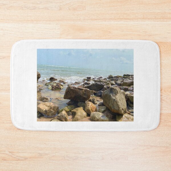 Item preview, Calm Ocean Waves Rocky Shore Coast designed and sold by HappyTees Lab.