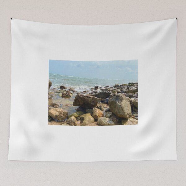 Item preview, Calm Ocean Waves Rocky Shore Coast designed and sold by HappyTees Lab.