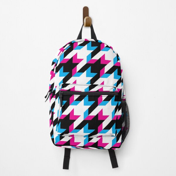 Item preview, Houndstooth pink blue glitch designed and sold by thecheek.