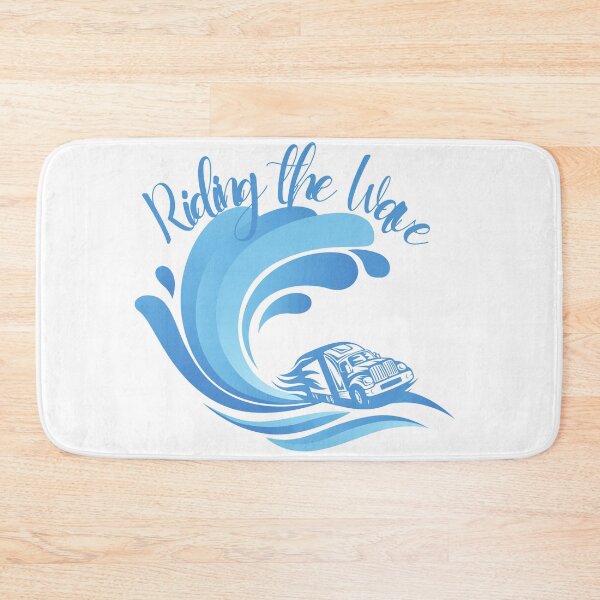 Item preview, Surfer Driver surfing the waves with a Truck designed and sold by Mary Maple.